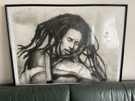 Handzeichnung Bob Marley
