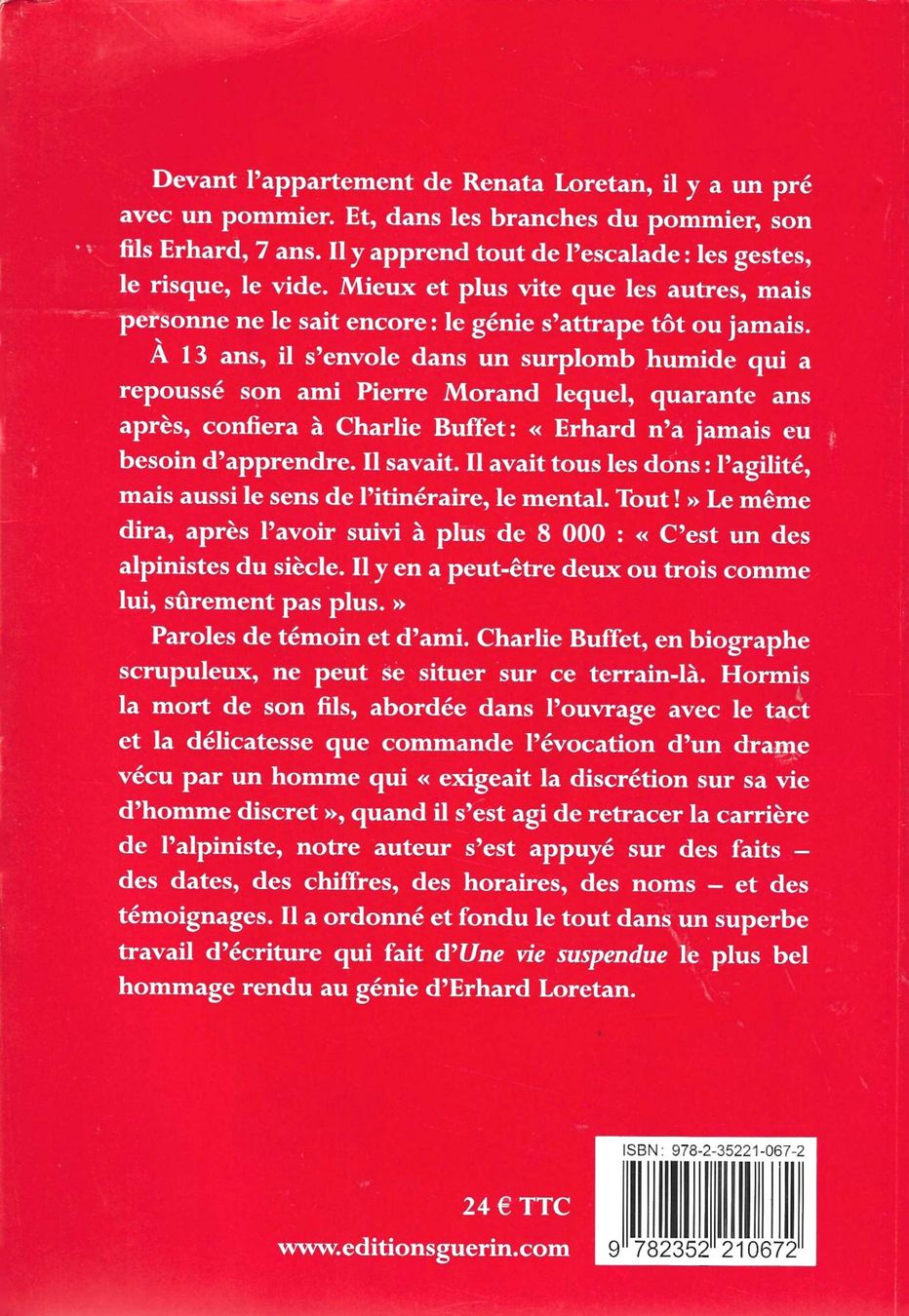 Libri: Erhard Loretan - Une vie suspendue – Usato da Savagnier venduto da Ne2065 1