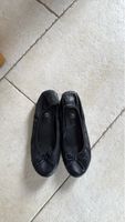Ballerines en cuir noir souple, taille 35 - confort!