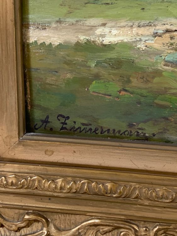 Albert August Zimmermann (18081888) Gemälde Landschaft Kaufen auf
