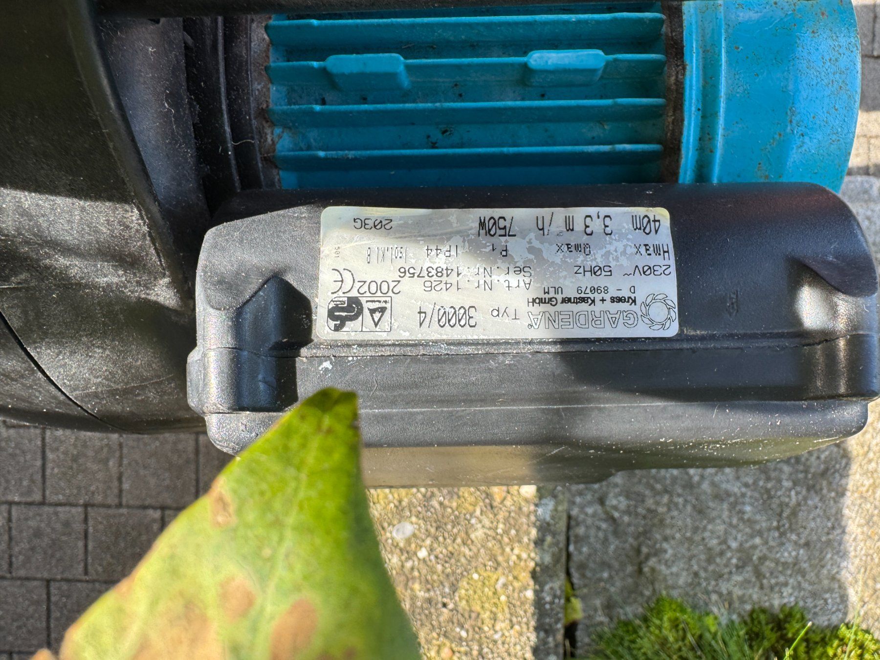 Gardena Pompe & Parti di ricambio: GARDENA Wasserpumpe 3000/4 – Usato da Bennwil venduto da Pedro11 2