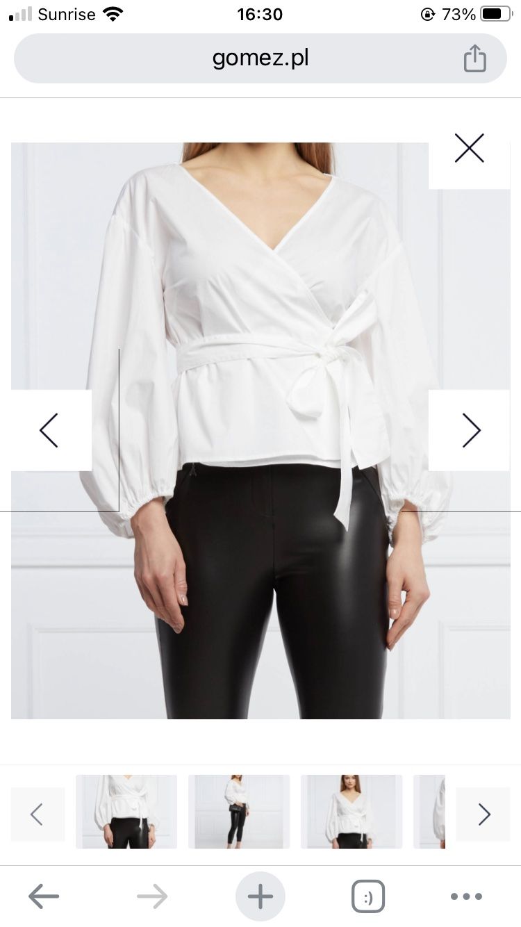 Michael Kors Camicette: Michael Kors Weisse Wickelbluse / wrap blouse – Nuovo (secondo la descrizione) da Bern venduto da clairedeluna