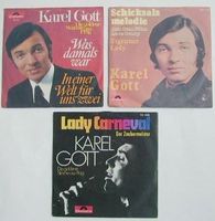 KAREL GOTT Sammlung: 3 Vinyl Singles