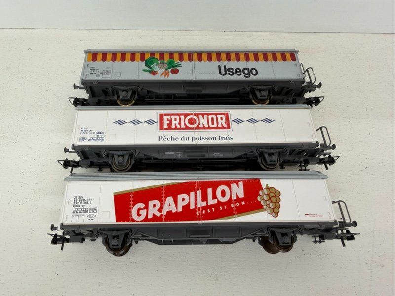 Roco Modelleisenbahnen: Spur H0 Roco 3 er Set SBB Schiebewandwagen – Gebraucht aus Büsserach von ModellbahnDepot 3