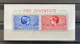 Pro Juventute Block 1937 neu**