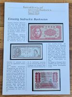 Kuriositäten auf Banknote Einseitig bedruckte Banknoten