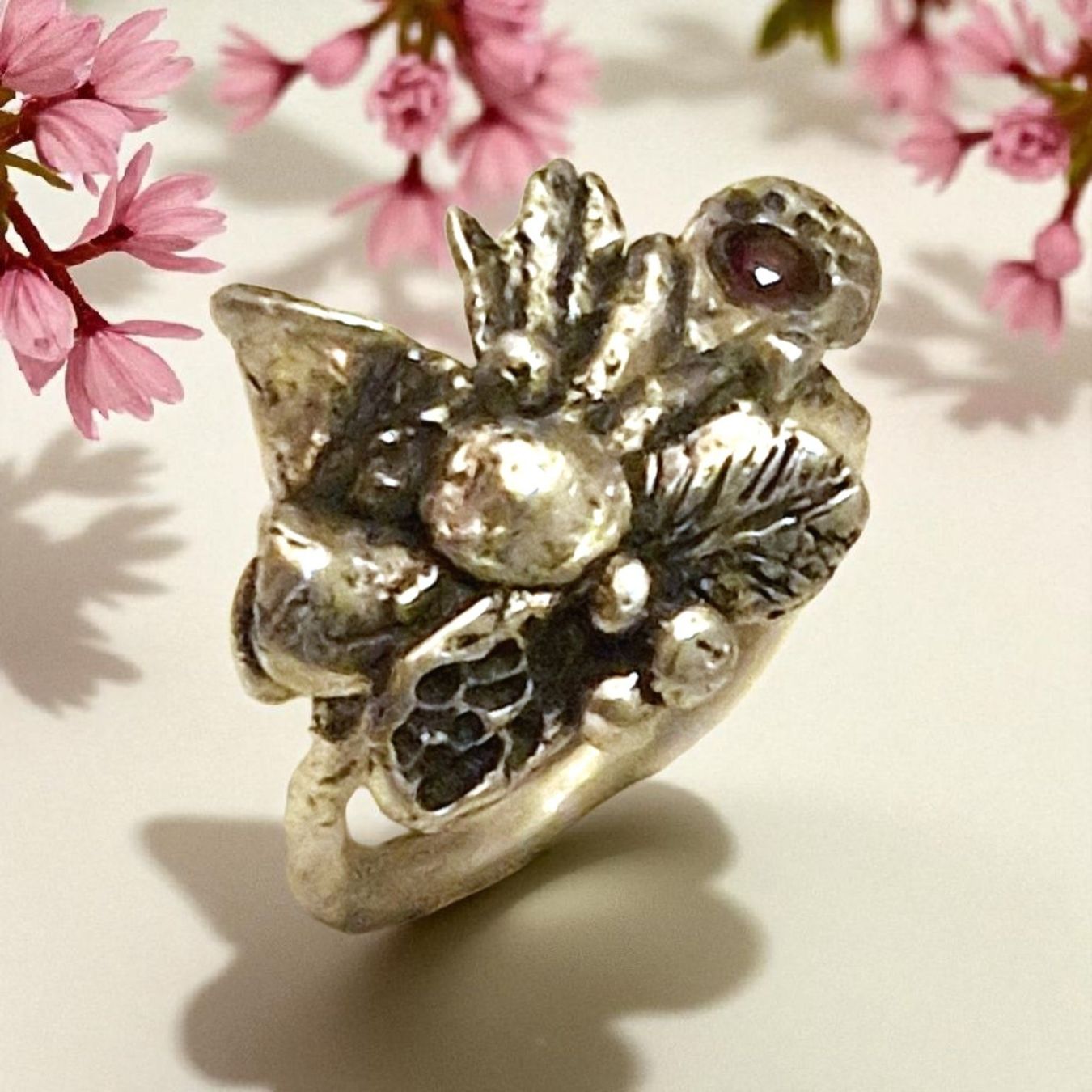 Ringe: Fairystyle Ring Silber & Granat, Grösse 46,7 – Neu und originalverpackt aus Aarau von Schmuckhoehle_MD 4