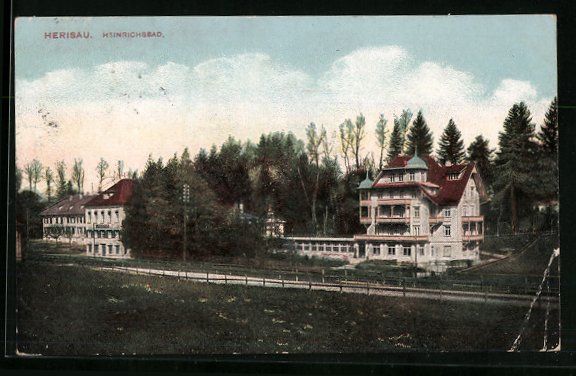 Cartoline postali: AK Herisau, Heinrichsbad, 1911 – Usato da Berlin venduto da bartko-reher