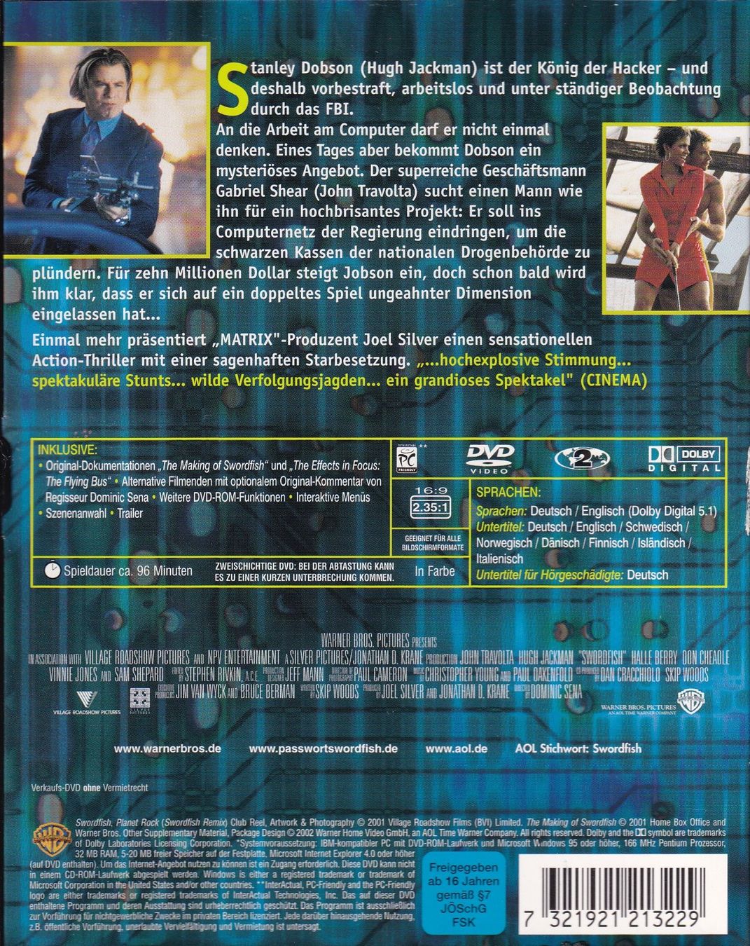 Tous les DVDs: DVD ab Fr. 1.--, Passwort Swordfish – D'occasion à Lausen par Mondeo10628 1