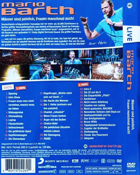 Tous les DVDs: Barth Mario: Männer sind peinlich... DVD – Neuf avec emballage d'origine à Steinhausen par Vilivinili 1