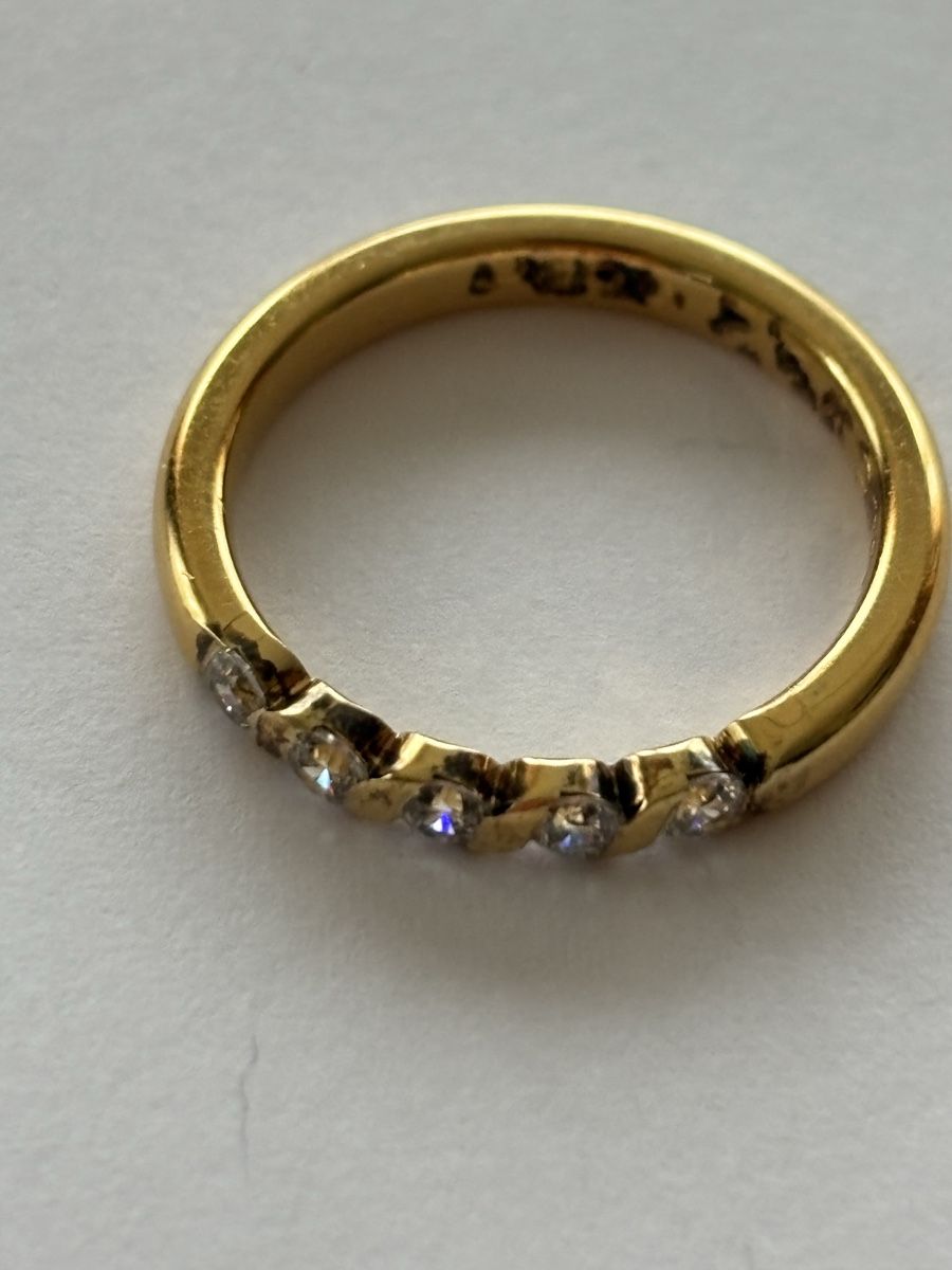 Anelli: Ring Silber 925 vergoldet  – Usato da Langnau am Albis venduto da flusspflege 4