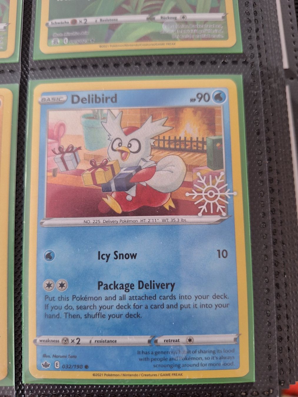 Pokémon Carte collezionabili: Delibird - Snowflake Stamp – Usato da Altstätten SG venduto da GGsGameshop