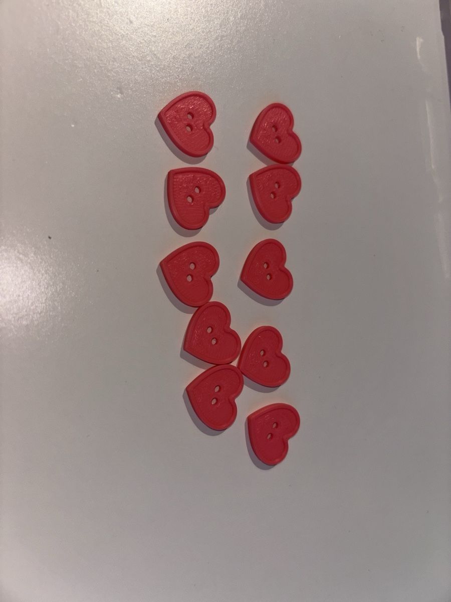 Bottoni: 10x Pink Heart Buttons – Nuovo (secondo la descrizione) da Rüti ZH venduto da lau_5yjf