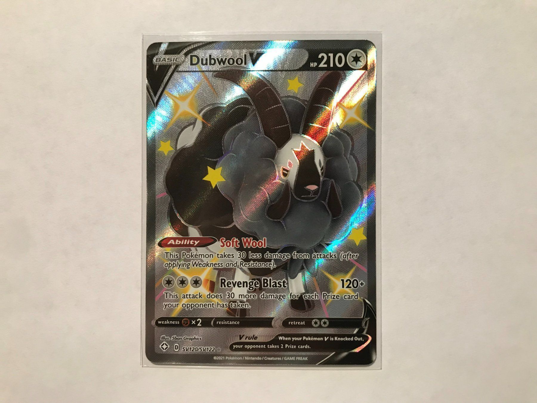 Pokémon Carte collezionabili: Dubwool V Shiny Shining Fates EN – Usato da Hagendorn venduto da Pokecollectorch