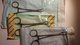 3 chirurgische Tuchklemmen Ulrich Swiss