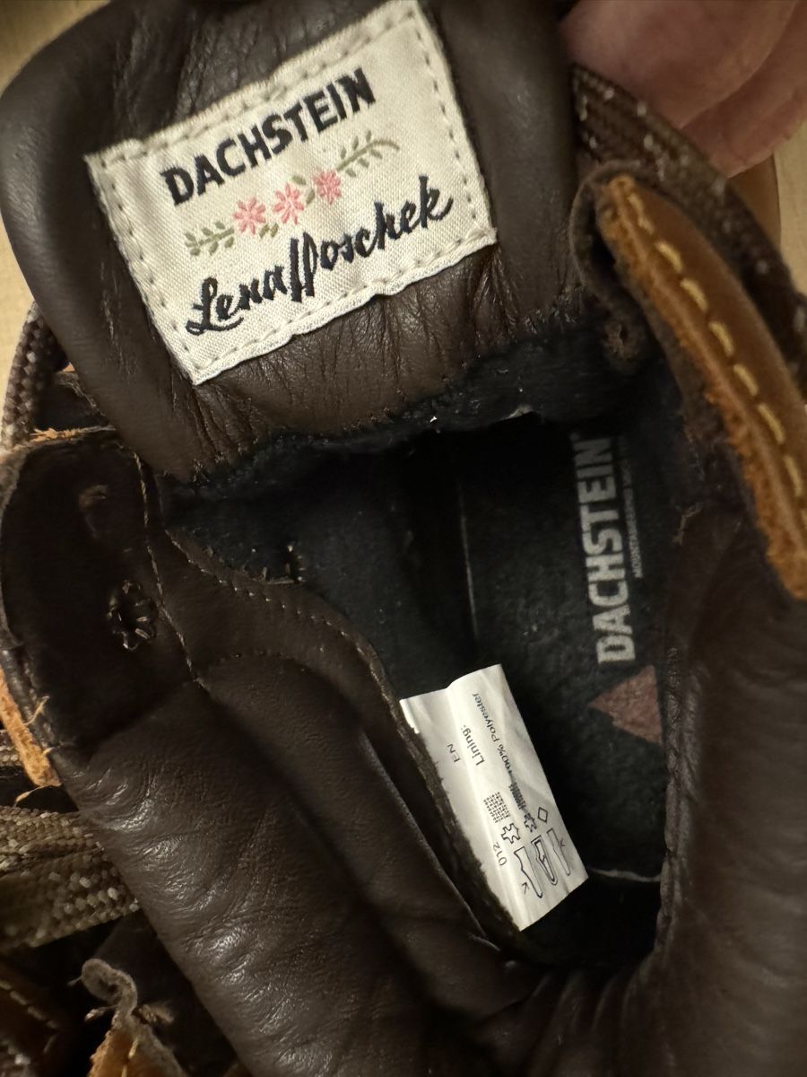 Dachstein Scarpe da uomo: Dachstein Wanderschuhe Leder Lederschuhe Hiking – Usato da Obfelden venduto da cesarina10 3