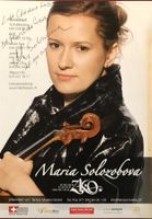 Maria Solozobova Violine Autogramm signiert Foto 15x21cm