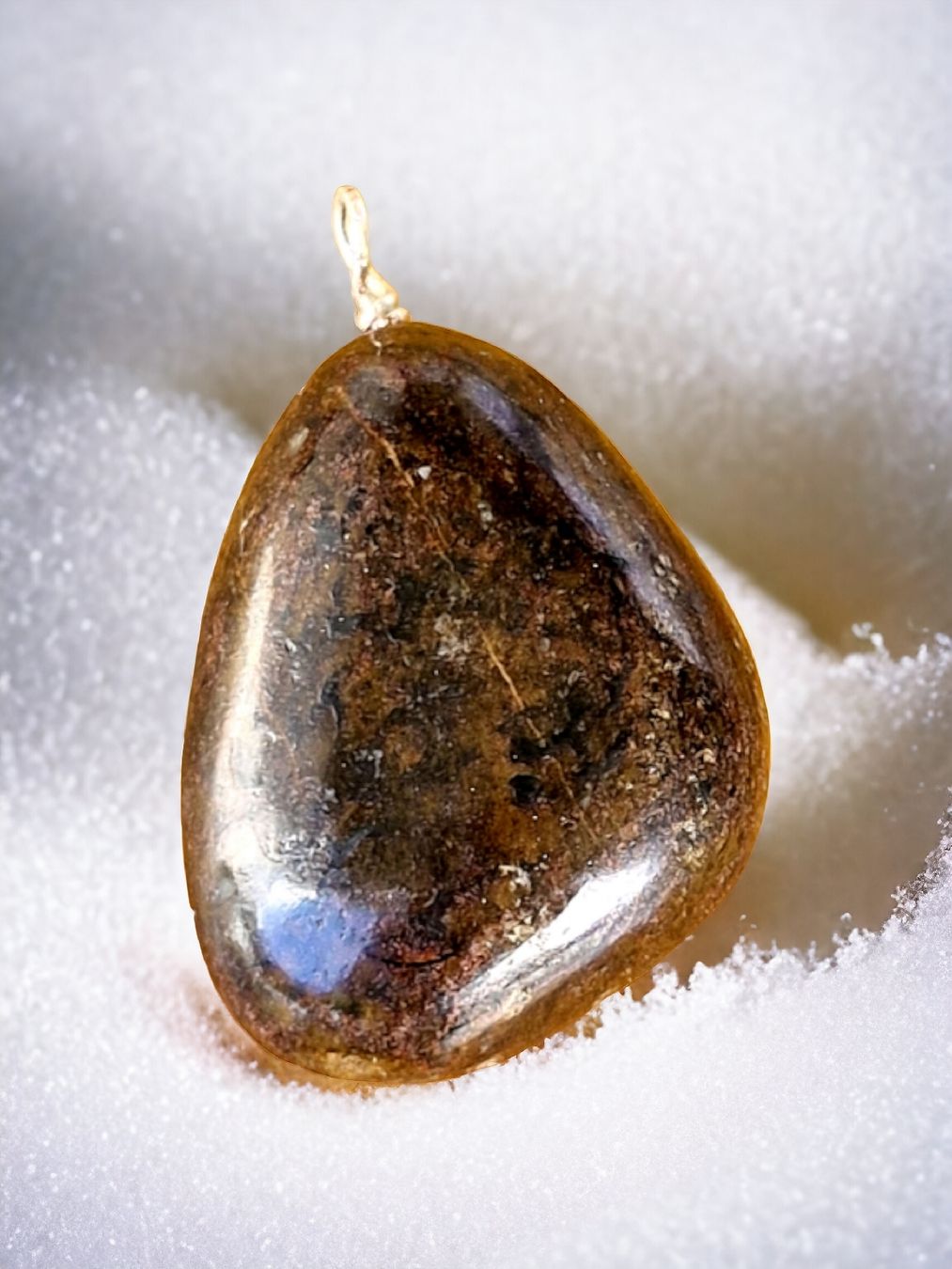Mineralien & Heilsteine: Flusstein-Anhänger, Eigenfund, handgefertigt – Neu und originalverpackt aus Aarau von Schmuckhoehle_MD 2