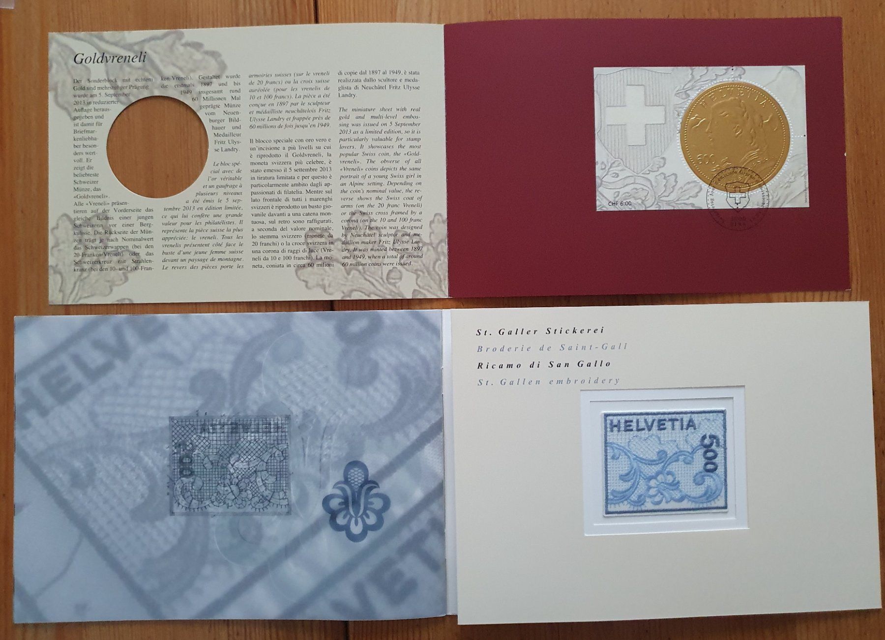 Alle Briefmarken: Lot: 8 verschiedene Abonnements -  Geschenkfolder – Gebraucht aus Dällikon von Minita 1
