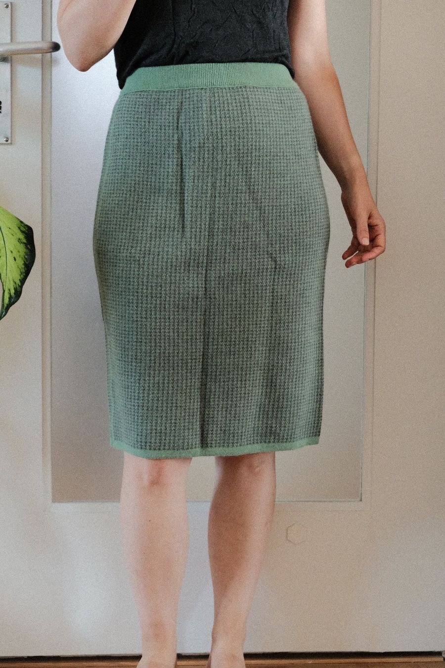 Röcke: Strickrock Damen Grösse M grün gemustert – Gebraucht aus Winterthur von nat_x9qc