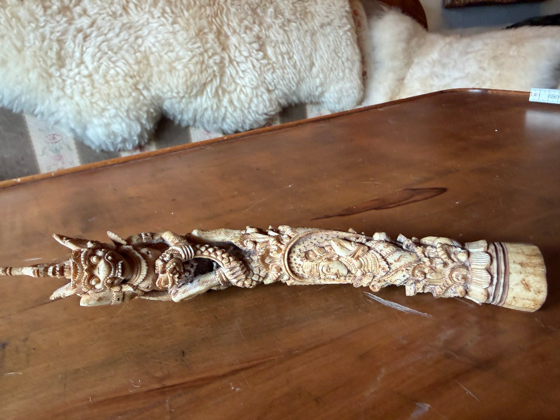 Statuette: buddhistische oder hinduistische Gottheit Thailand oder Bali – Usato da Zofingen venduto da Schekke 4