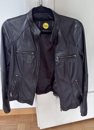 Lederjacke Buffalo schwarz Grösse M guter Zustand
