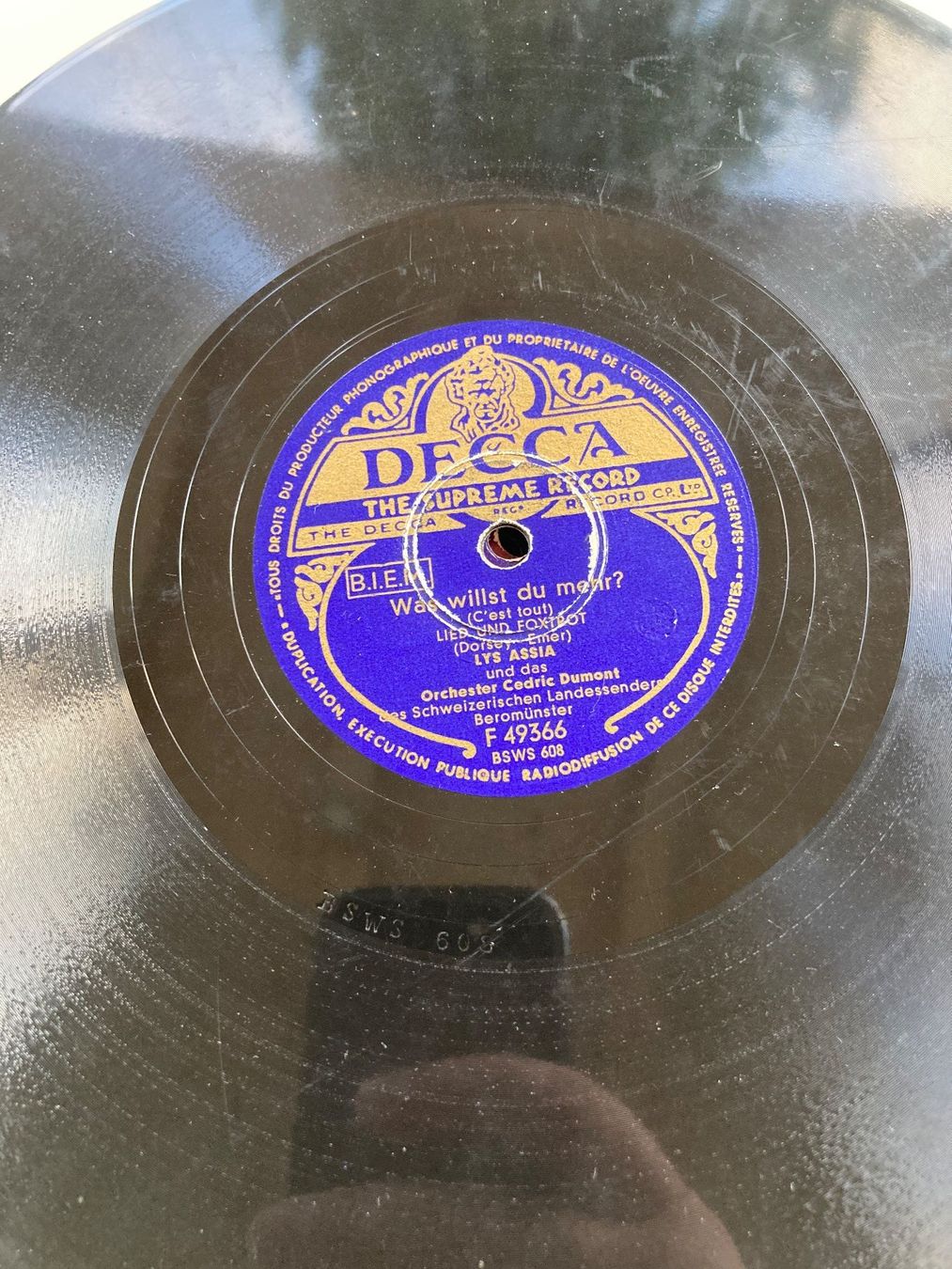 Dischi in vinile: 14 schweizerische Schellackplatten, Lys Assia, Fredy Scheim, – Usato da Altstätten SG venduto da orthophonix 3