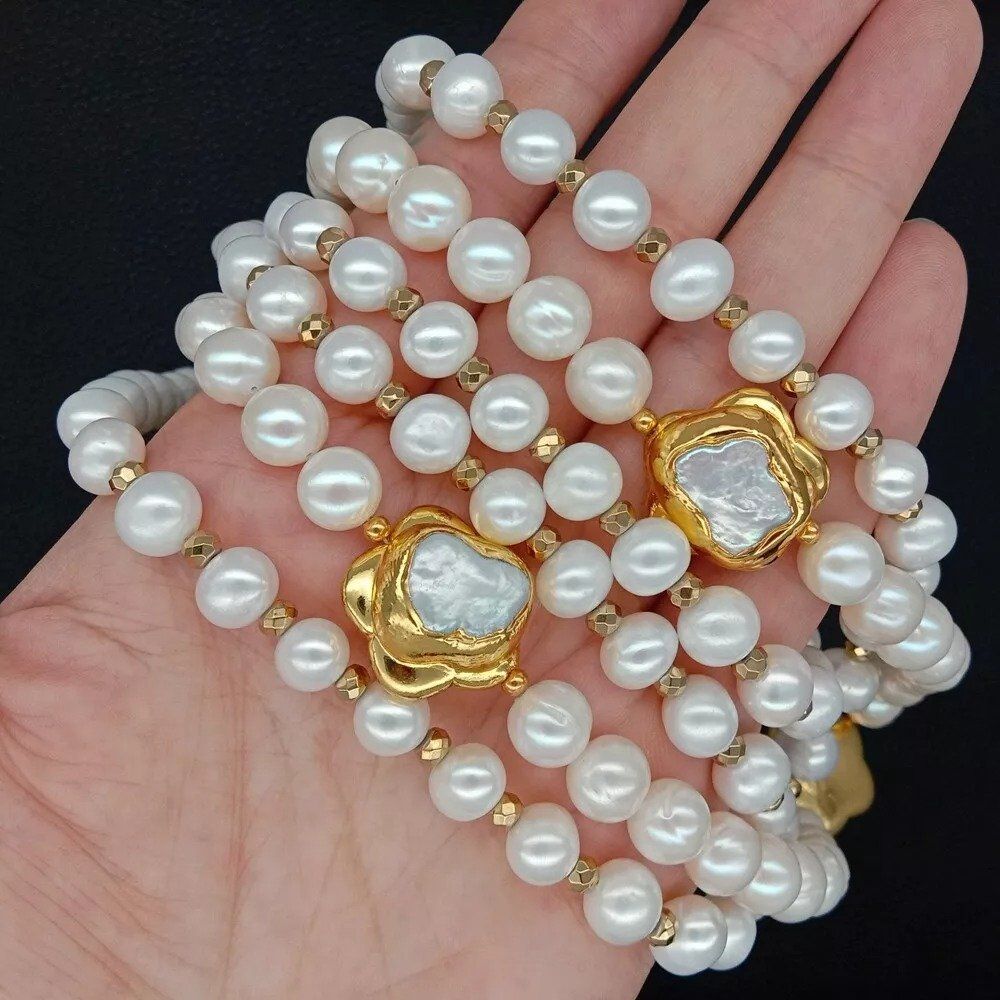 Catenine: Lua Halskette Perlen Kette Collier Perle Perlenkette Echt – Nuovo (secondo la descrizione) da Prilly venduto da ilyria73 5