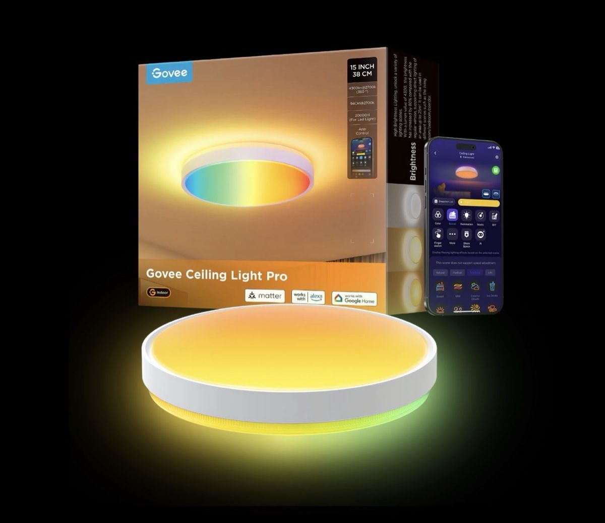 Govee Kronleuchter & Deckenlampen: Govee 38cm RGB Smart Ceiling Light Pro – Neu und originalverpackt aus Glattpark(Opfikon) von Golghot92