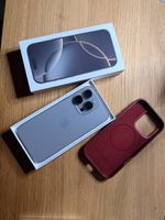 iPhone 16 Pro – 256 GB – Titan Natur + Nudient Hülle