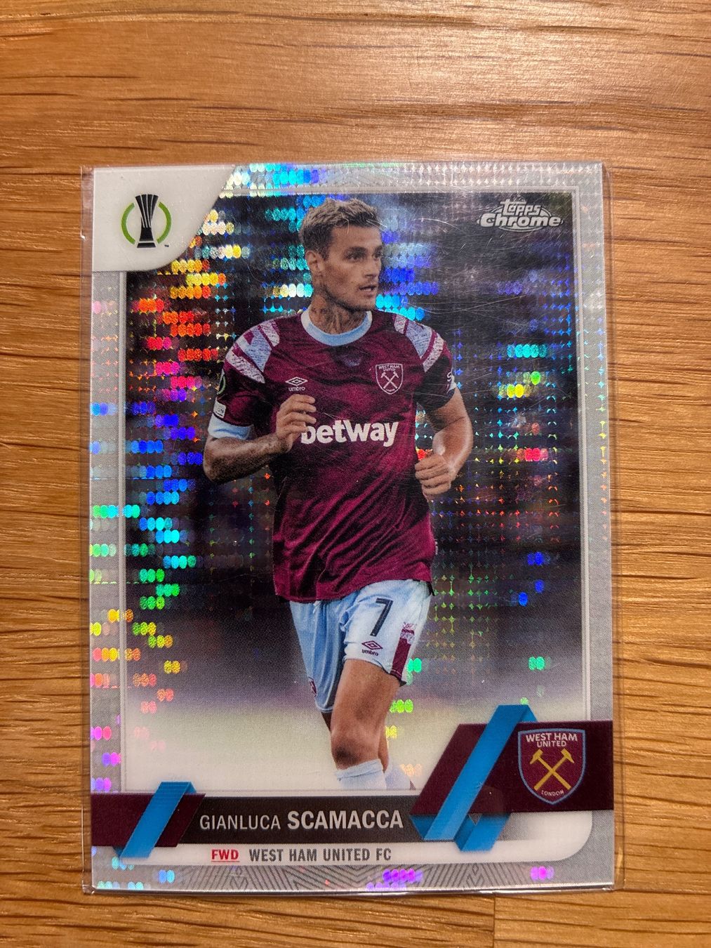 Topps Carte collezionabili: Topps Chrome Gianluca Scamacca West Ham Hyper – Usato da Solothurn venduto da MegaDaggi