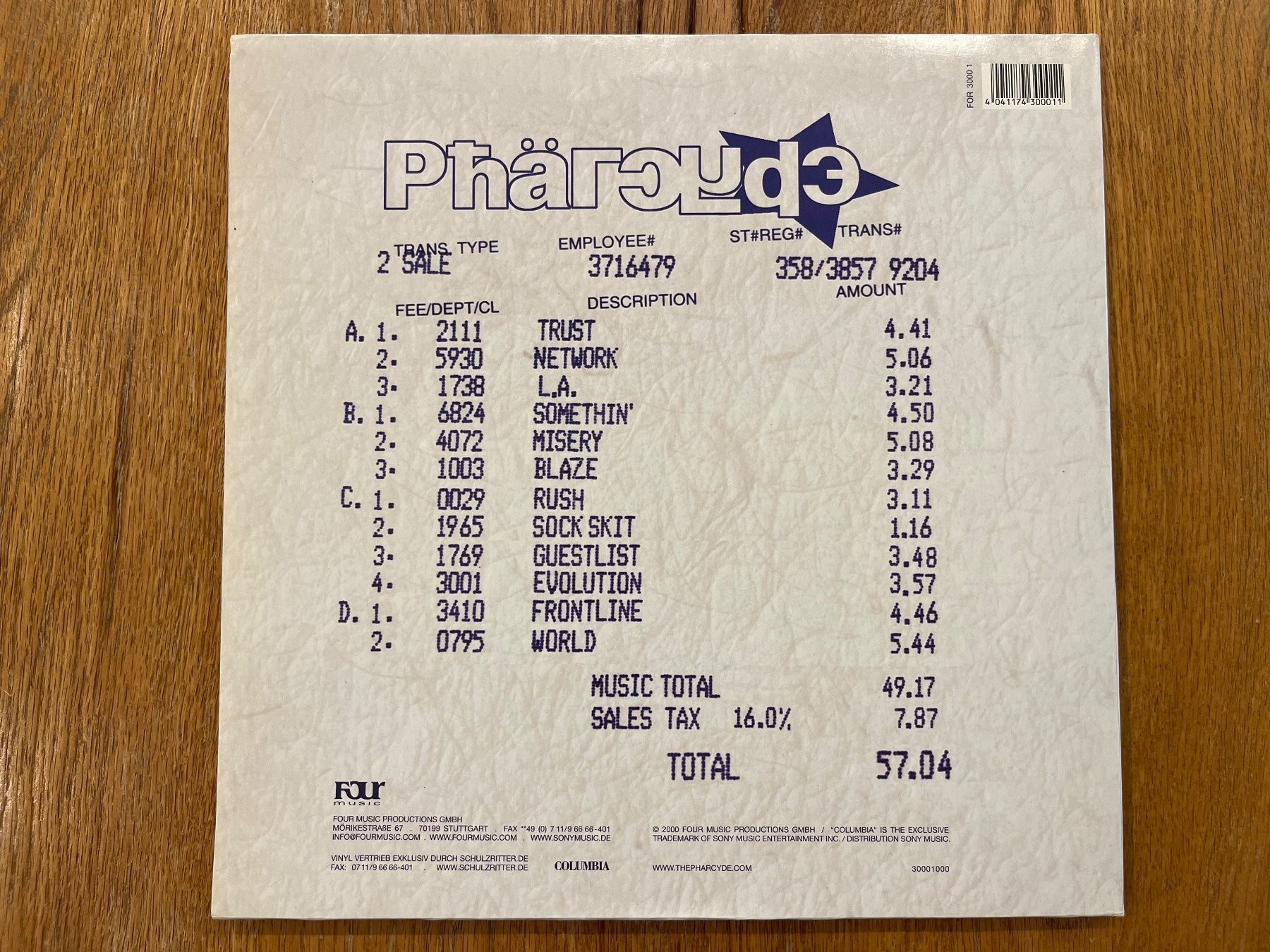 Schallplatten: Pharcyde Plain Rap Doppel-Vinyl LP – Gebraucht aus Olten von Xtra 1