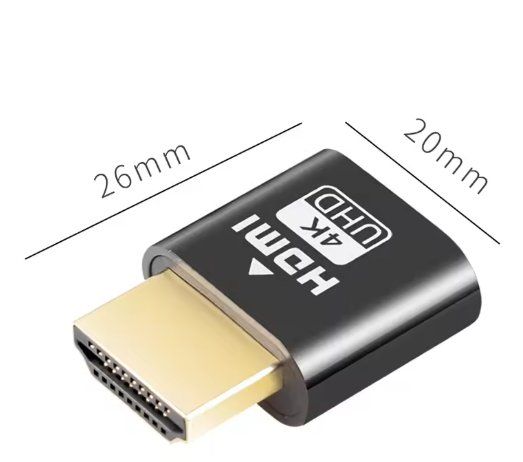 Adattatori: 4K HDMI Display  Emulator Dummy Stecker Headless – Nuovo e nell'imballaggio originale da Flawil venduto da Click.Shop