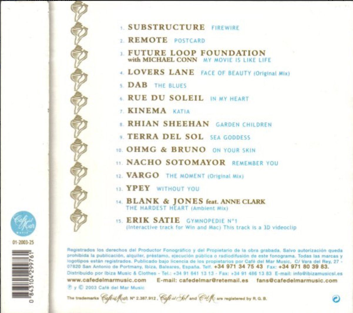 CD: Café del Mar - volumen diez – Usato da Brunnen venduto da Barfly5 1