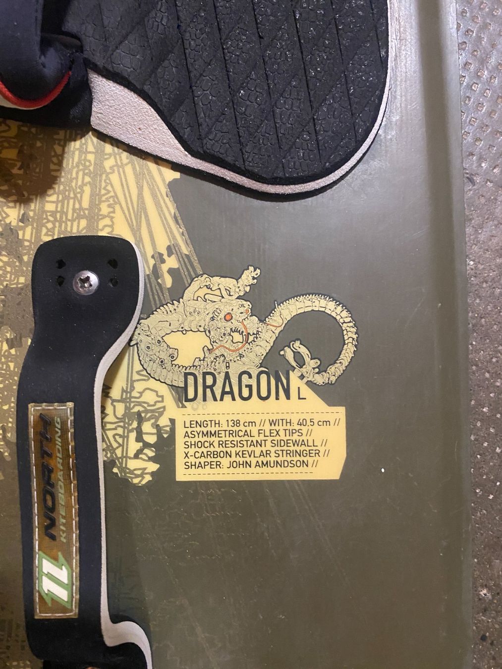 Aquilone: Kiteboard, North, Dragon, 138 - 40,5 – Usato da Basel venduto da ren_2c8z 1
