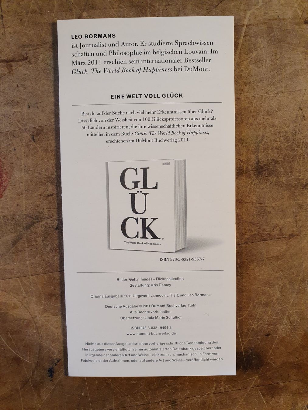 Bücher: Dumont - Eine Schatzkiste voll Glück – Gebraucht aus Zürich von dialout 8