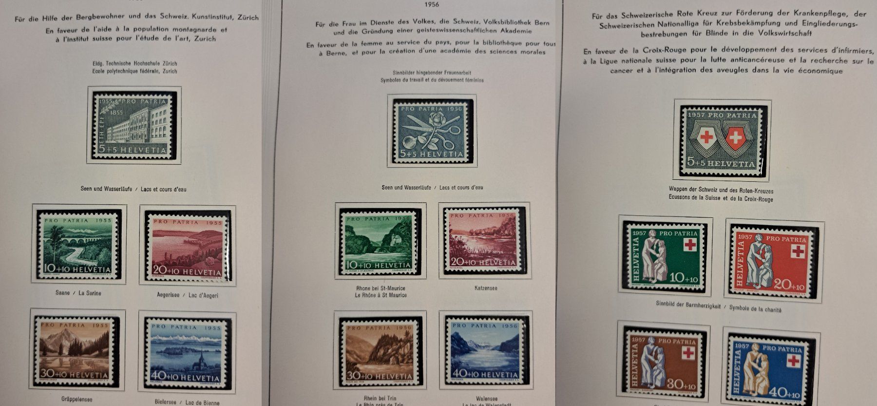 Tutti i francobolli: Pro Patria Briefmarken Lot ab 1938, postfrisch – Usato da Münchwilen AG venduto da Nesar 5