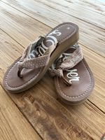 S. Oliver Zehentrenner/Flipflops Gr. 38, Beige mit Dots