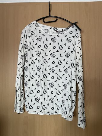 Neues Street one Shirt in langarm Gr 40 schwarz weiss