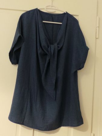 Luftiges Sommer-Shirt blau 4XL
