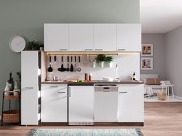 578 Singleküche Küchenzeile 225cm E/Y/W - Küche Einbauküche