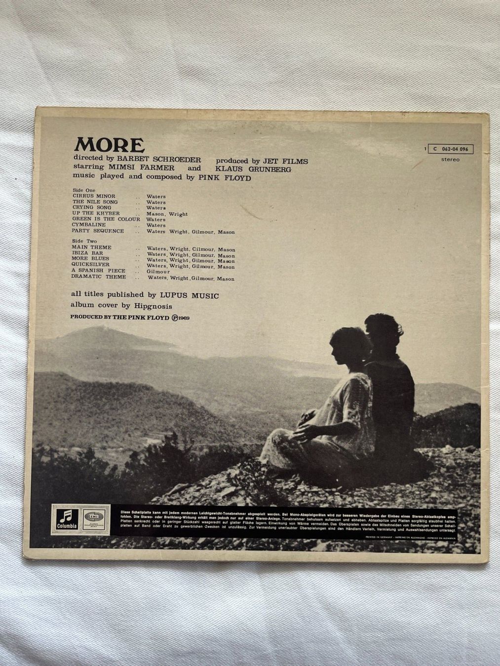 Dischi in vinile: Pink Floyd - More Vinyl LP, older German pressing – Usato da Effretikon venduto da ChrisLamberger 1