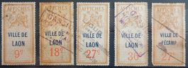 Frankreich AFFICHES Marken Lot mit alten Werten IV