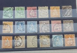 Top Lot ++ Kleine Steckkarte mit sitzende Helvetias