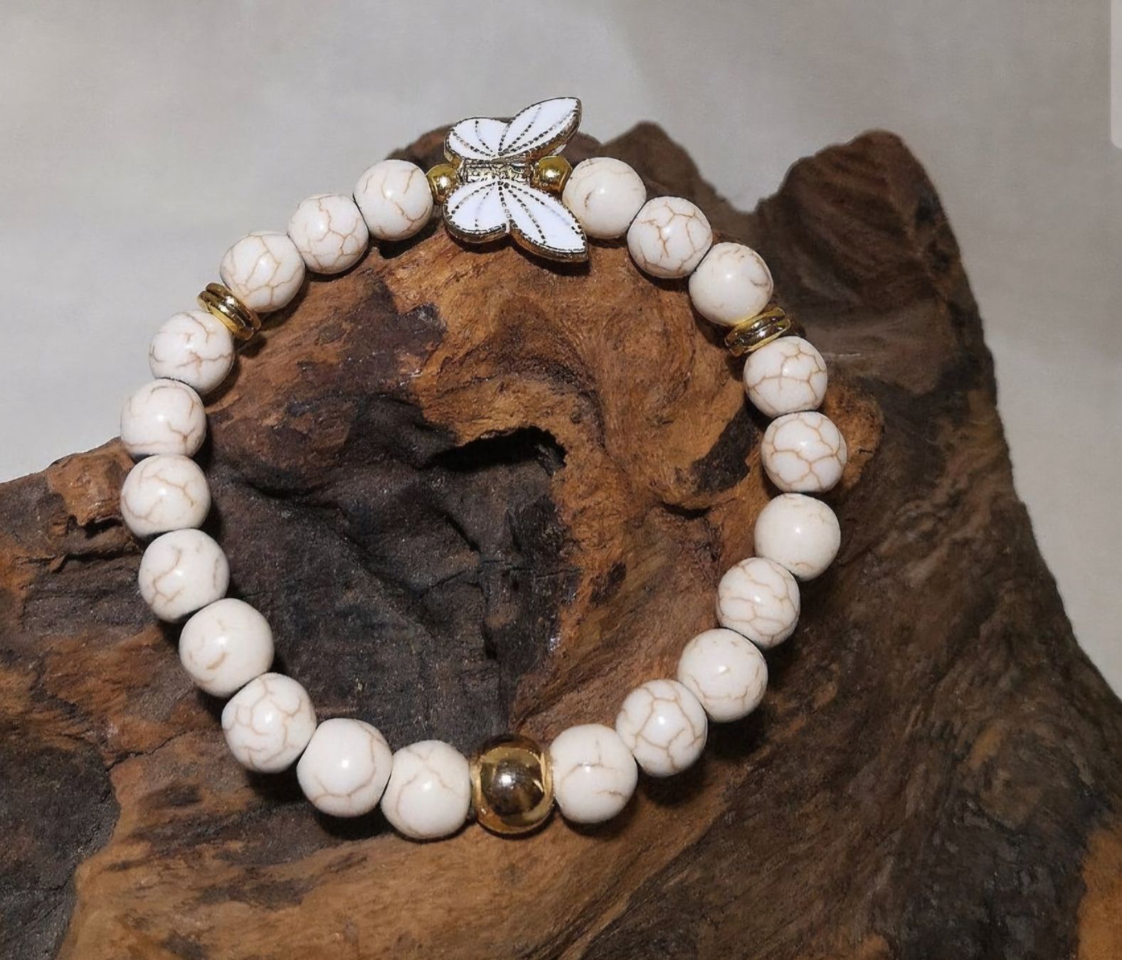 Bracciali & Braccialetti: weisse Schmetterling-Armk. - Spendenaktion – Nuovo (secondo la descrizione) da Unterkulm venduto da Nachtigall 3