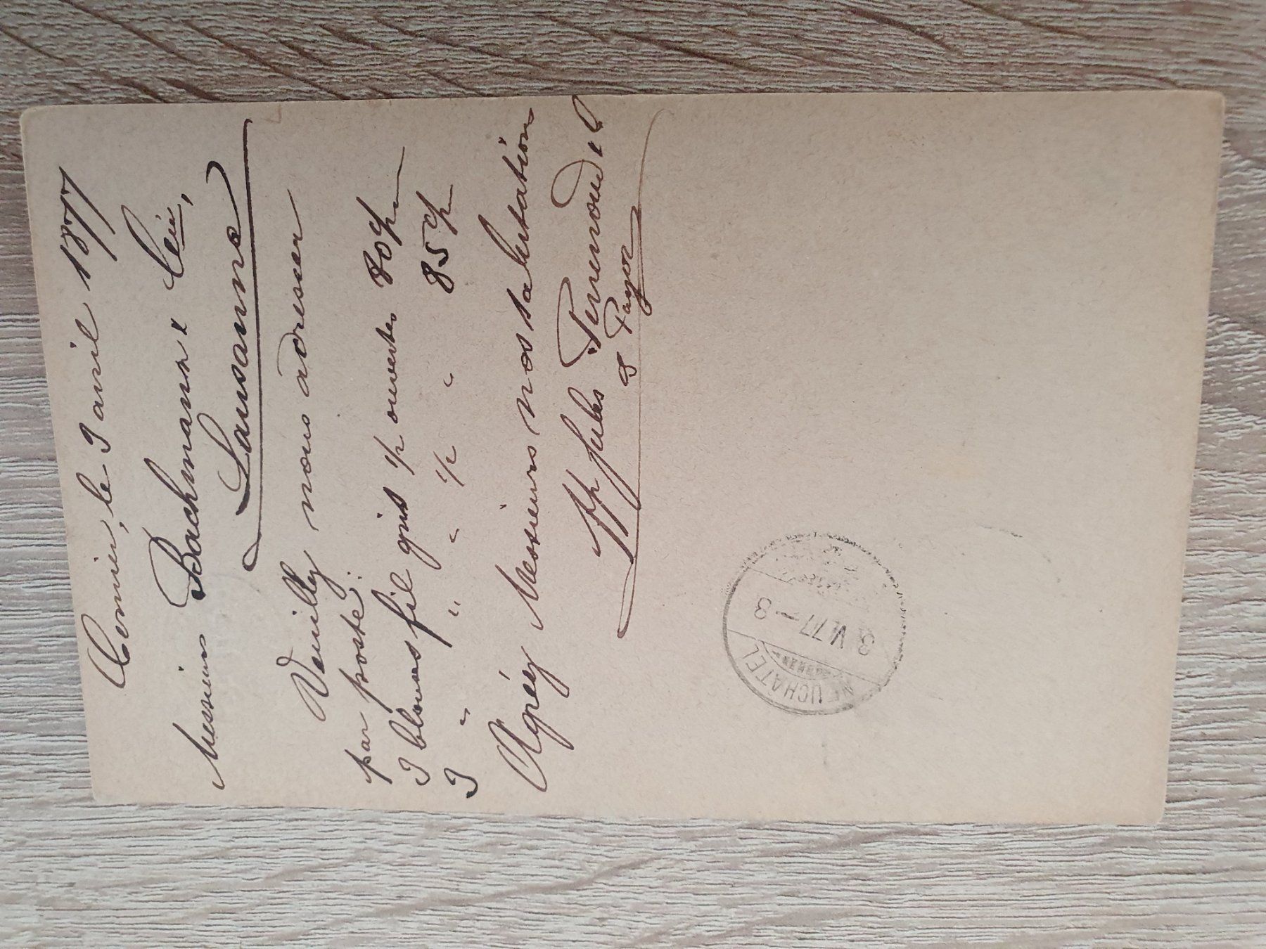 Tutti i francobolli: Carte Correspondance Lausanne – Usato da Balgach venduto da SIMEON27 1
