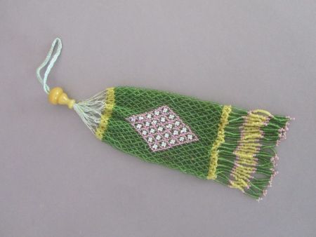Vintage Perlbeutel mit Blumenmuster