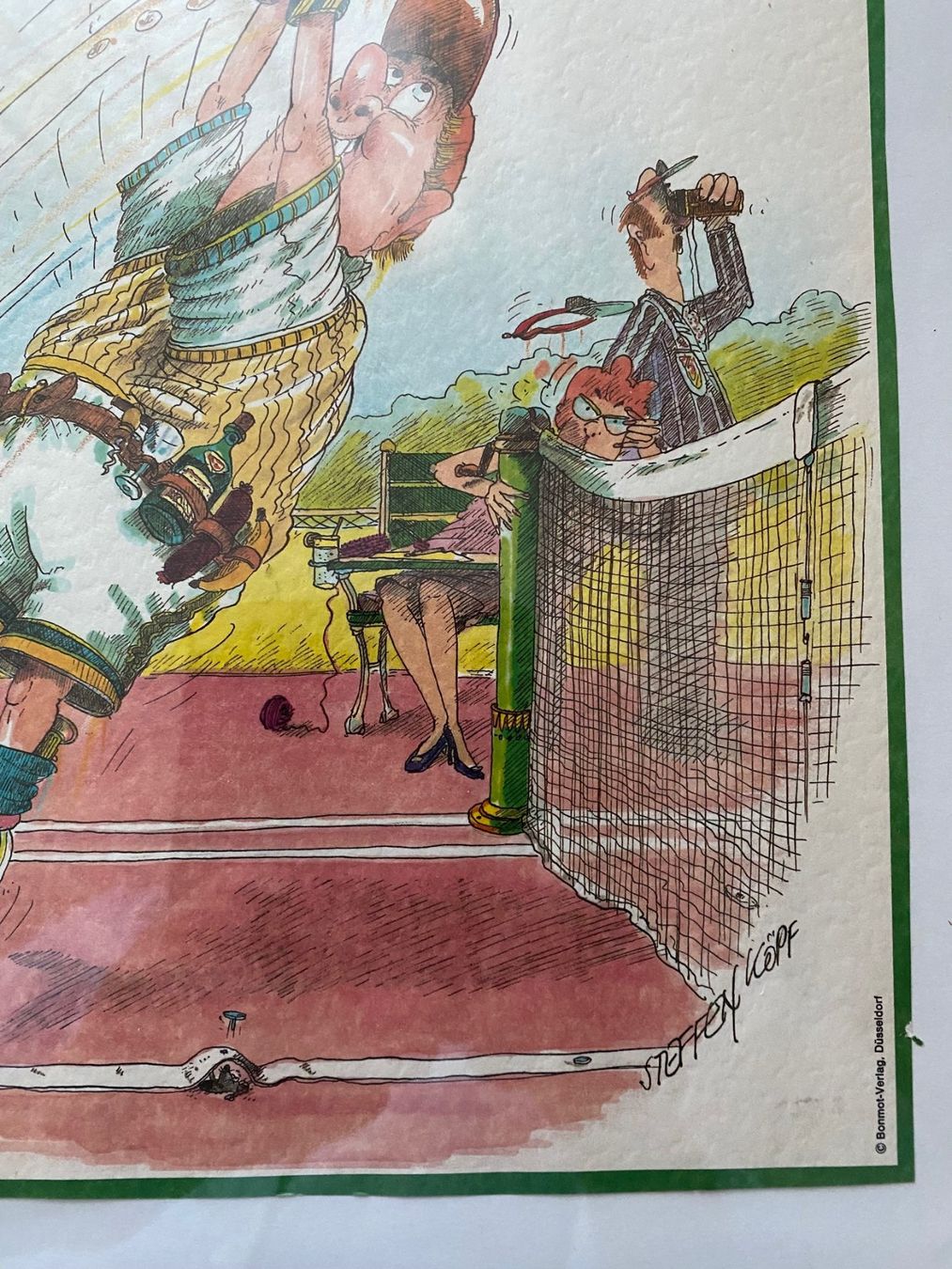 Foto & Immagini: Tennis Karikatur by Steffen Köpf "BACKHAND" – Usato da Bern venduto da Pfupfi0 1