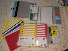 Register und Mappen Set, Couvert