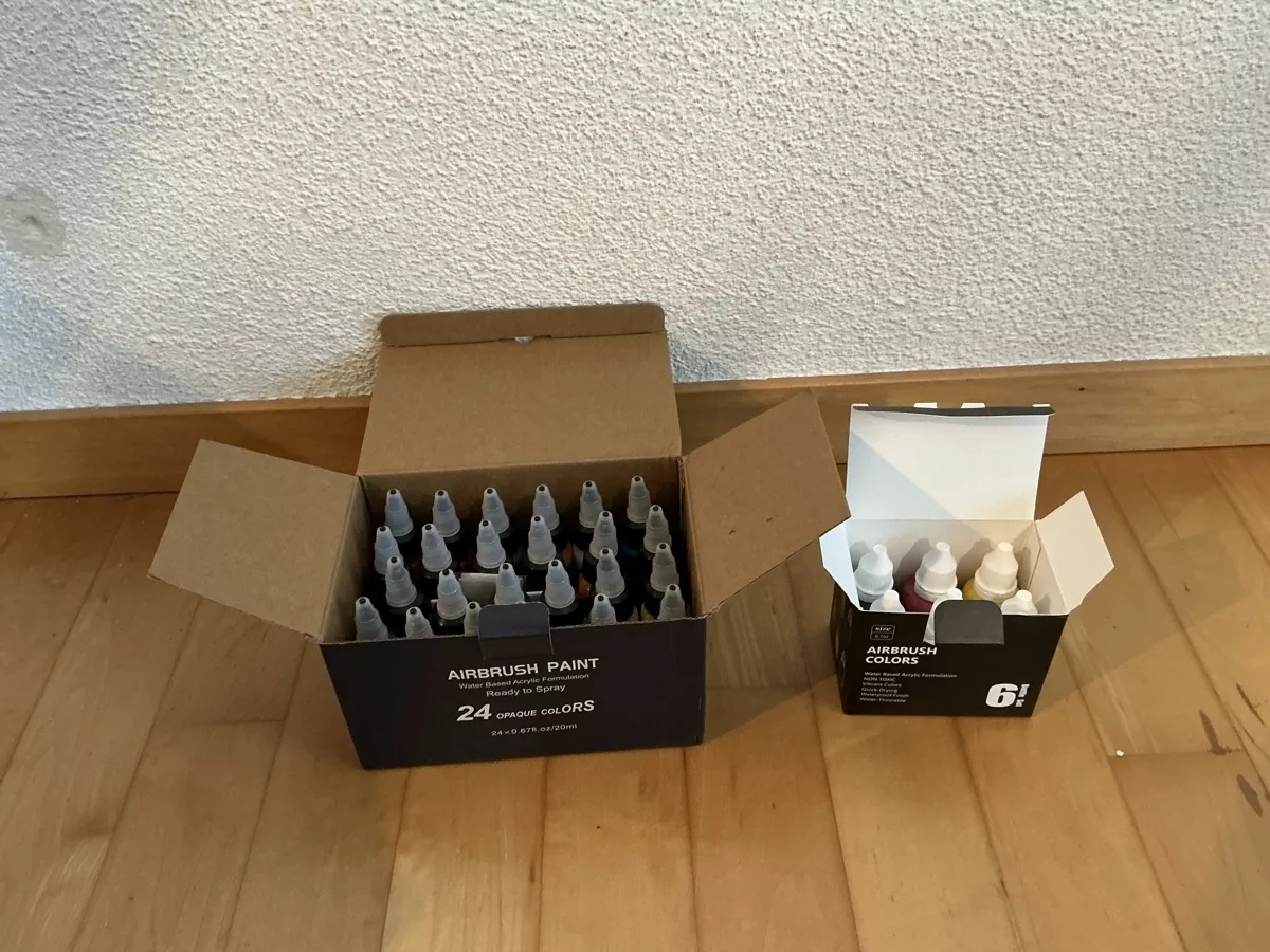Colori: Airbrush Acrylfarben-Sets – Nuovo e nell'imballaggio originale da Arbon venduto da Ramon136 1